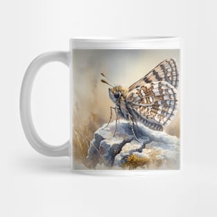 Dingy Skipper - Watercolor Butterfly Mug